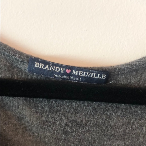 Grey open neck top - Picture 2 of 3